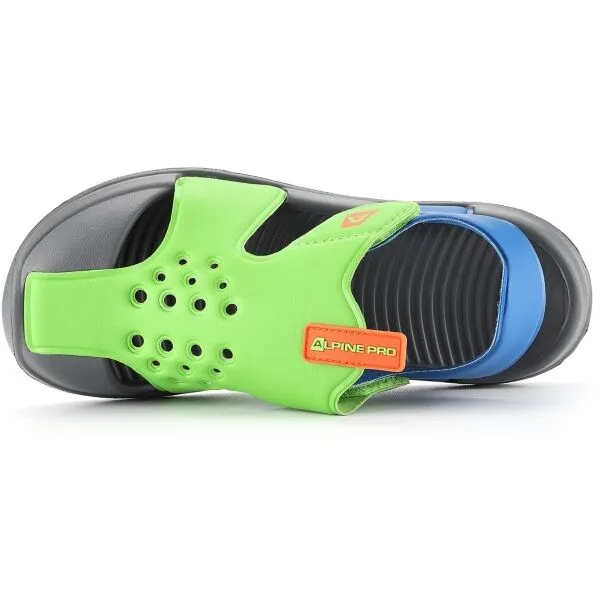 ALPINE PRO GLEBO Detské sandále, zelená, veľkosť