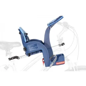 WEERIDE SAFE FRONT DELUXE Detská predná sedačka na bicykel, modrá, veľkosť