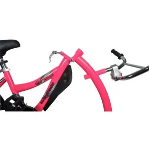 WEERIDE CO-PILOT Detský prípojný bicykel, ružová, veľkosť