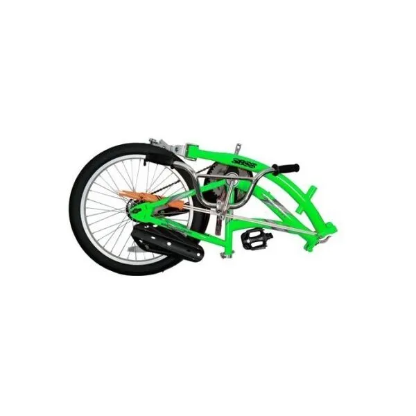 WEERIDE CO-PILOT Detský prípojný bicykel, zelená, veľkosť