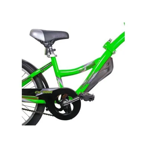 WEERIDE CO-PILOT Detský prípojný bicykel, zelená, veľkosť