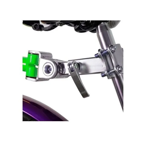 WEERIDE CO-PILOT Detský prípojný bicykel, zelená, veľkosť