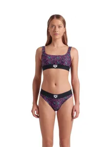 Arena monogram elastic bikini brallette black/multi xl - uk38