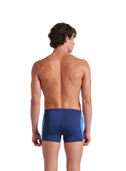 Arena performance monogram short navy/blue multi s - uk32