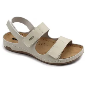 Leon 966 Zdravotné celokožené sandále 36 - 24cm, modrá, 2,5 cm