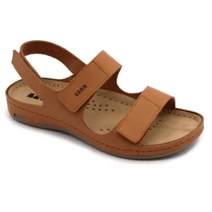 Leon 966 Zdravotné celokožené sandále 36 - 24cm, modrá, 2,5 cm