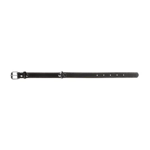 Kožený obojok čierny, Obvod krku: dĺžka: 22-30cm, širka: 10mm