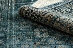 Koberec OMEGA MAMLUK rozeta / vintage, tmavomodrý