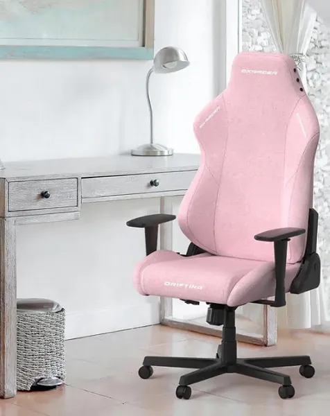 Herná stolička DXRacer DRIFTING XL ružová, látková