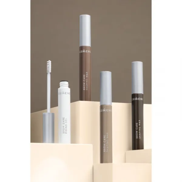 Lumene Nordic Makeup fixačný vosk na obočie odtieň 2 Grey Brown 5 ml