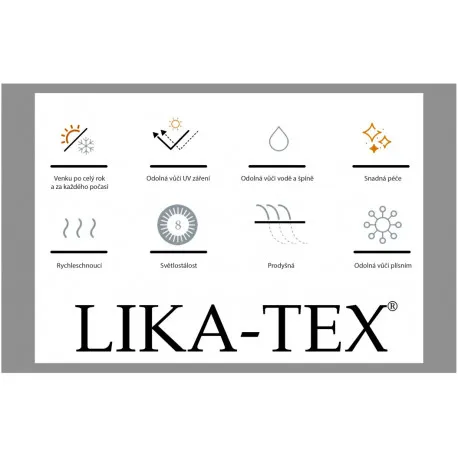 Záhradné kreslo PARIS LIKA-TEX sivé, luxusné, otočné DPMG22-S1-347S
