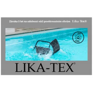 Záhradné kreslo PARIS LIKA-TEX sivé, luxusné, otočné DPMG22-S1-347S