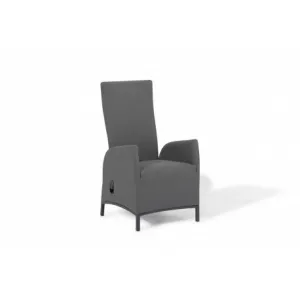 Záhradné kreslo PARIS LIKA-TEX sivé, luxusné, otočné DPMG22-S1-347S