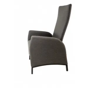Záhradné kreslo PARIS LIKA-TEX sivé, luxusné, otočné DPMG22-S1-347S