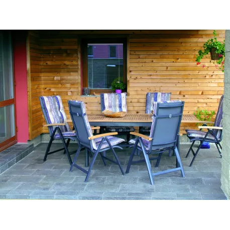 Stôl CONCEPT s teakovou doskou 150 x 90 x 75 cm DP266CO111732