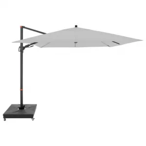 Doppler Slnečník výkyvný MyZone AX svetlo sivý, 8dielny, 280 x 280 cm
