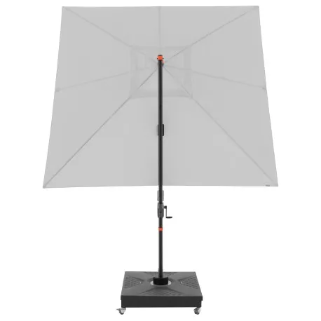 Doppler Slnečník výkyvný MyZone AX svetlo sivý, 8dielny, 280 x 280 cm