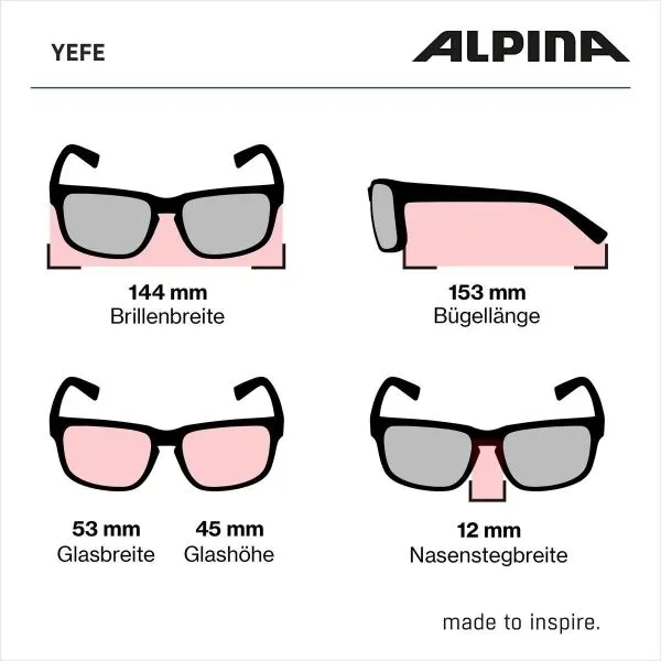 Slnečné okuliare Alpina Yefe All Black Matt/Black Mirror