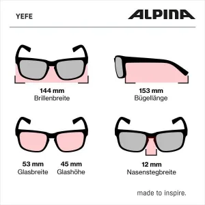 Slnečné okuliare Alpina Yefe All Black Matt/Black Mirror
