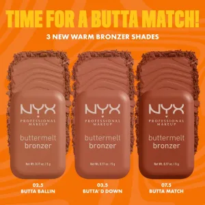 NYX Professional Makeup Buttermelt Bronzer krémový bronzer odtieň 5 g