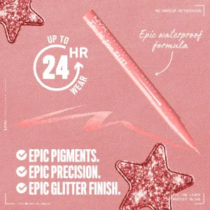 NYX Professional Makeup Epic Ink Glitz metalická ceruzka na oči odtieň Bootcut Bling 1 ml