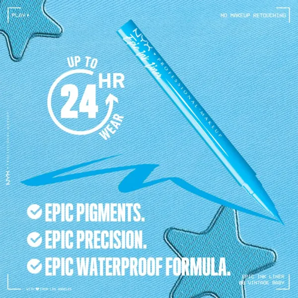 NYX Professional Makeup Epic Ink Liner Precízna vodeodolná linka odtieň 1 ml