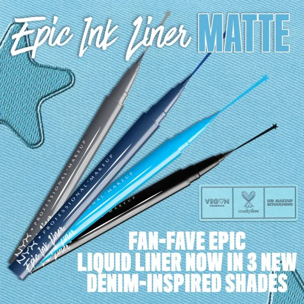 NYX Professional Makeup Epic Ink Liner Precízna vodeodolná linka odtieň 1 ml