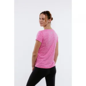 Dámske turistické tričko s krátkym rukávom EVERETT TecaShirt W pink melange