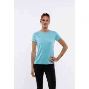 Dámske turistické tričko s krátkym rukávom EVERETT TecaShirt W blue melange