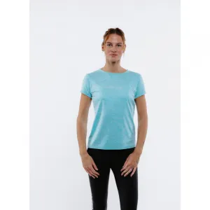 Dámske turistické tričko s krátkym rukávom EVERETT TecaShirt W blue melange