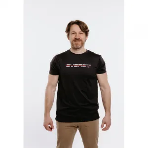 Pánske turistické tričko s krátkym rukávom EVERETT TecShirt M antracit melange