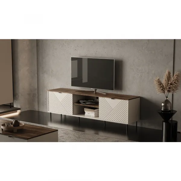 TV stolík, kašmír/dub castello, EYCO 2D/180