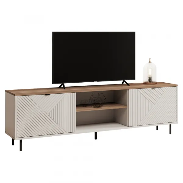 TV stolík, kašmír/dub castello, EYCO 2D/180