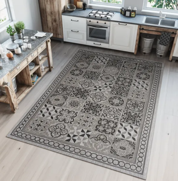 ModernývzorovanýkoberecvsivejfarbeMelissaŠírka:60cm|Dĺžka:100cm68854_124983