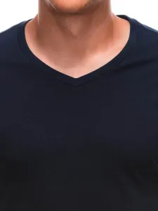 Pánske tričko na leto v výstrihom granát