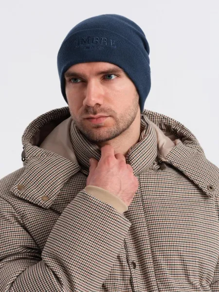 Čiapka na zimu modrá