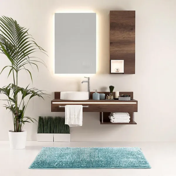 3kraft Koupelnový koberec Bati I tyrkysový, velikost 50x70