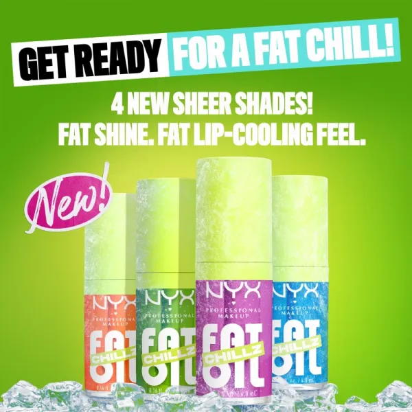 NYX Professional Makeup Fat Oil Chillz olej na pery s chladivým účinkom odtieň 4.8 ml