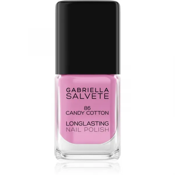 Gabriella Salvete Longlasting Enamel dlhotrvajúci lak na nechty s vysokým leskom odtieň 86 Candy Cotton 11 ml