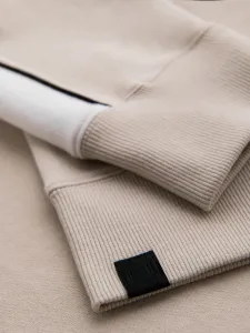 Pánsky sveter OMBRE Sweatshirt OM-SSNZ-0225 V-2 beige