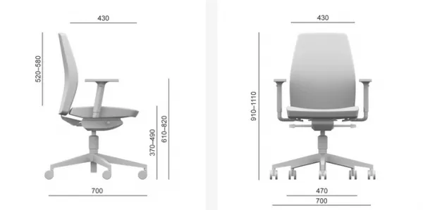 LD SEATING Kancelářská židle ALVA 332-BL-SYB