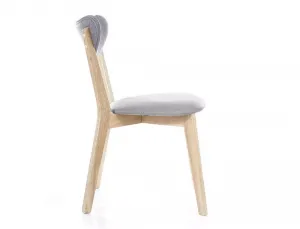 Sivá drevená stolička BRANDO