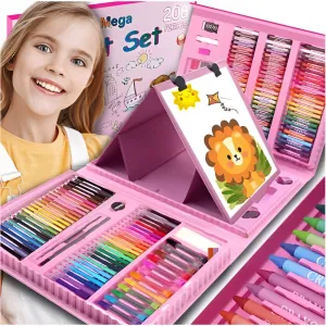 LIVEFY Kit sada pre maľovanie pre deti 208ks, ružová