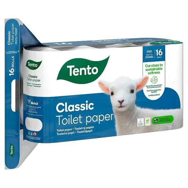 Tento Classic toaletný papier 3 vrstvy 16 kotúčov