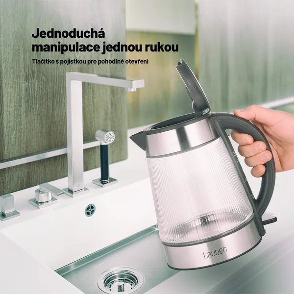 Lauben Sklenená rýchlovarná kanvica 17GG