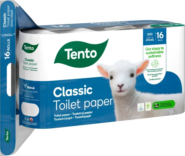 Tento Classic toaletný papier 3 vrstvy 16 kotúčov