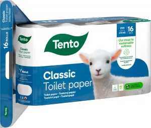 Tento Classic toaletný papier 3 vrstvy 16 kotúčov