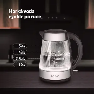 Lauben Sklenená rýchlovarná kanvica 17GG