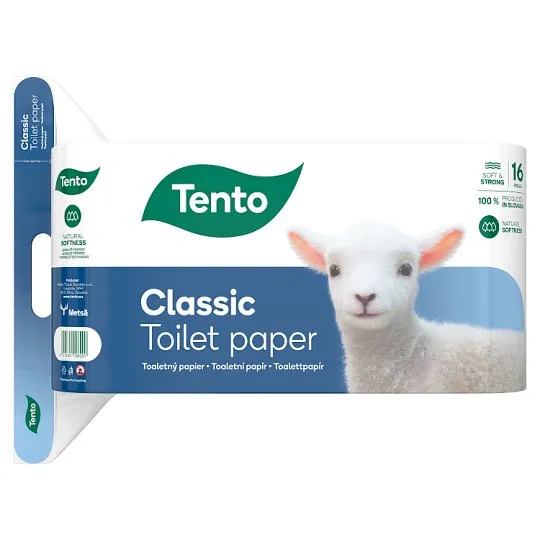 Tento Classic toaletný papier 3 vrstvy 16 kotúčov