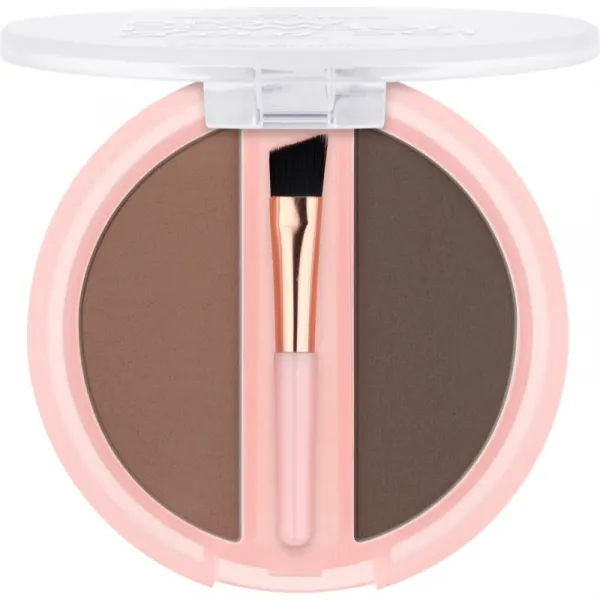 essence Brow Powder Duo sada na obočie odtieň 02 Medium 1.8 g